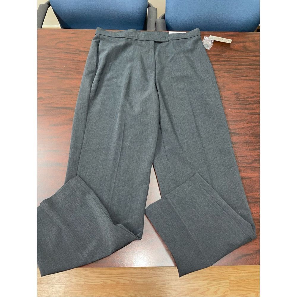 NWT Kim Rogers Heather Charcoal Average 14 Women’s Dress Pants- Straight Leg